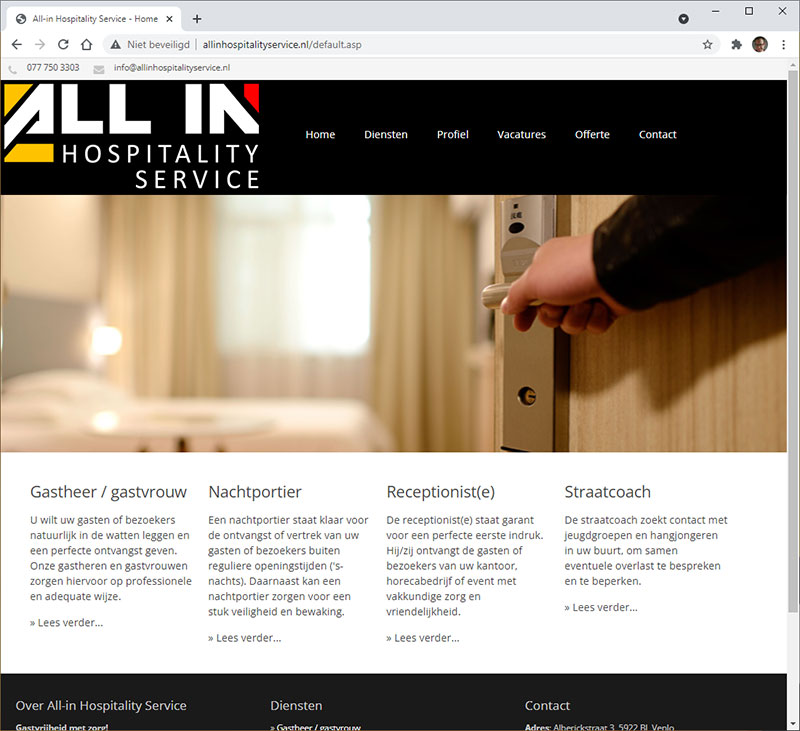 CLIM.nl portfolio: All-in Hospitality Services