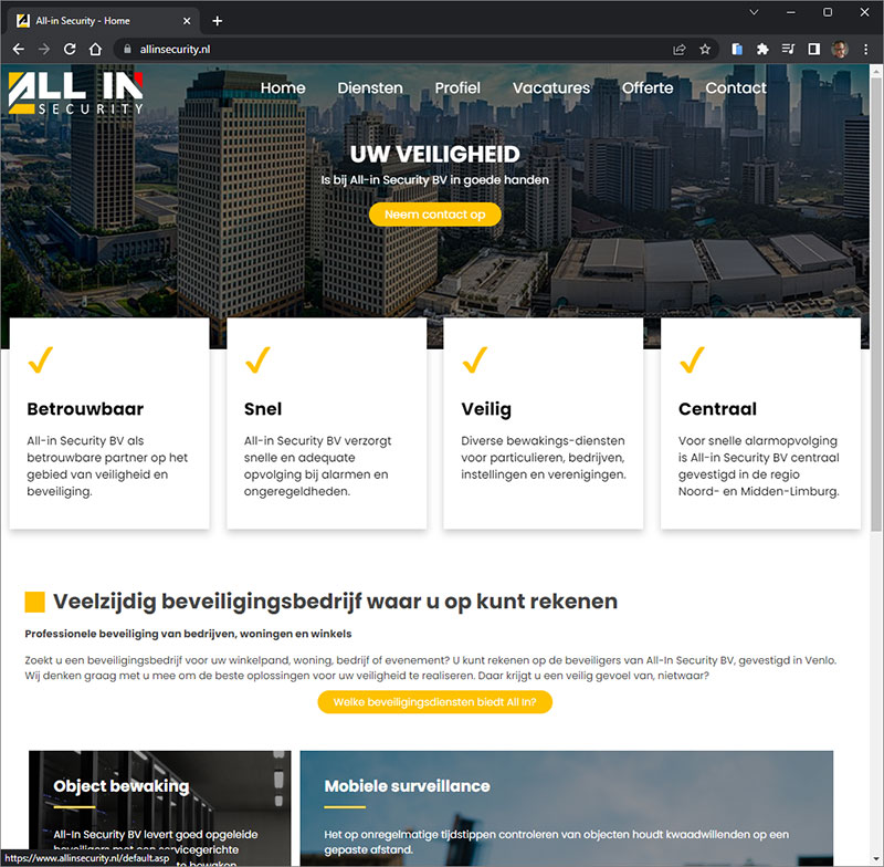 CLIM.nl portfolio: All-in Security