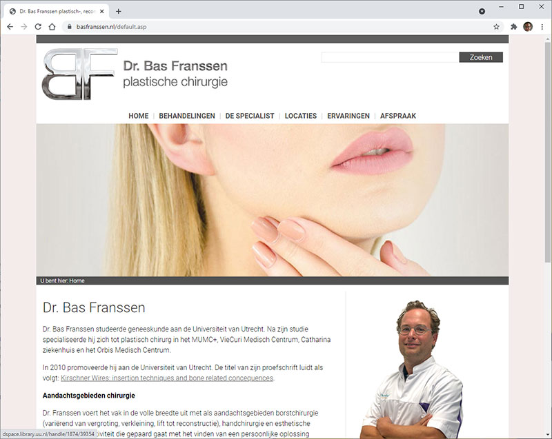 CLIM.nl portfolio: Dr. Bas Franssen plastische chirurgie