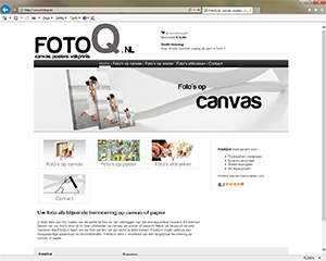 CLIM.nl portfolio: FotoQ.nl - Foto's op canvas, posters en vakprints