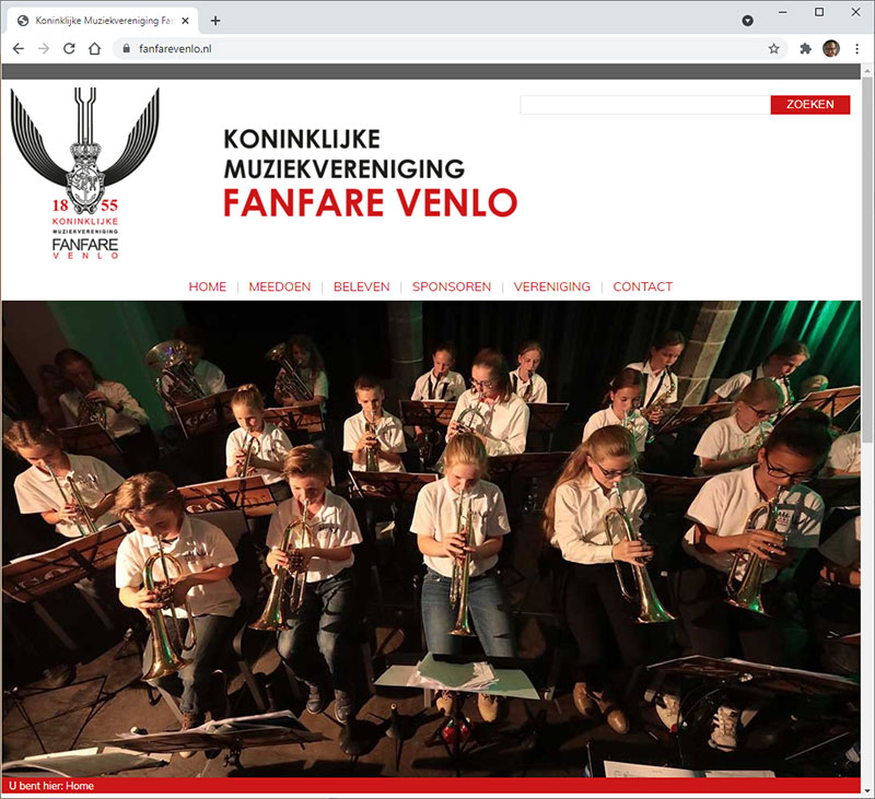 CLIM.nl portfolio: Koninklijke Muziekvereniging Fanfare Venlo