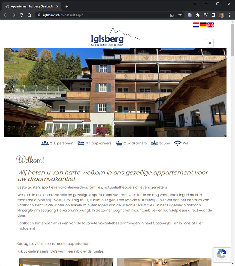 CLIM.nl portfolio: Luxe appartement Iglsberg in Saalbach