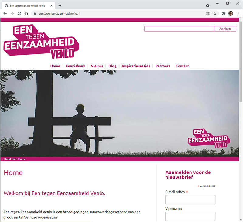 CLIM.nl portfolio: Stichting Een tegen eenzaamheid Venlo